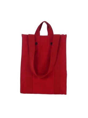 Miu Miu Canvas Tote Shoulder Bag Rivet Red